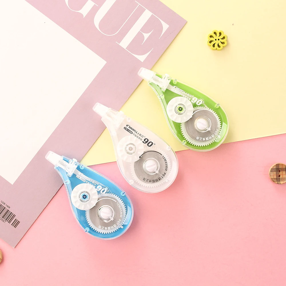 Custom OEM Correction Tape New Creative Transparent Blister Card Plastic 7mm Width Correction Tape for Student Stationery