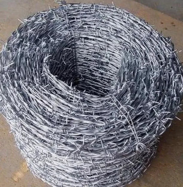 long life barbed wire 10 cm  barb spacing 4 point