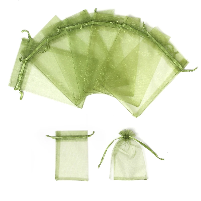 3x4 green organza bags mini bath salt medium organza bag logo for makeup 4x6 wholesale