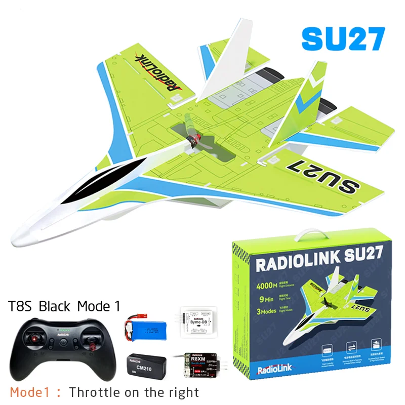 4KM Control Distance Radiolink SU27 Fixed Wing with BYME-DB Flight Controller Lightweight Airplane With Three Flight Modes