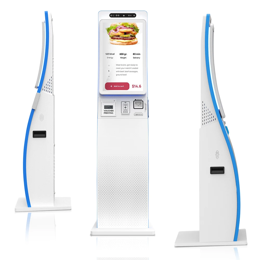 Usingwin 23.6' Smart Restaurant Order POS Payment Terminal Kiosk Self Service Touch Screen Self-service Kiosk