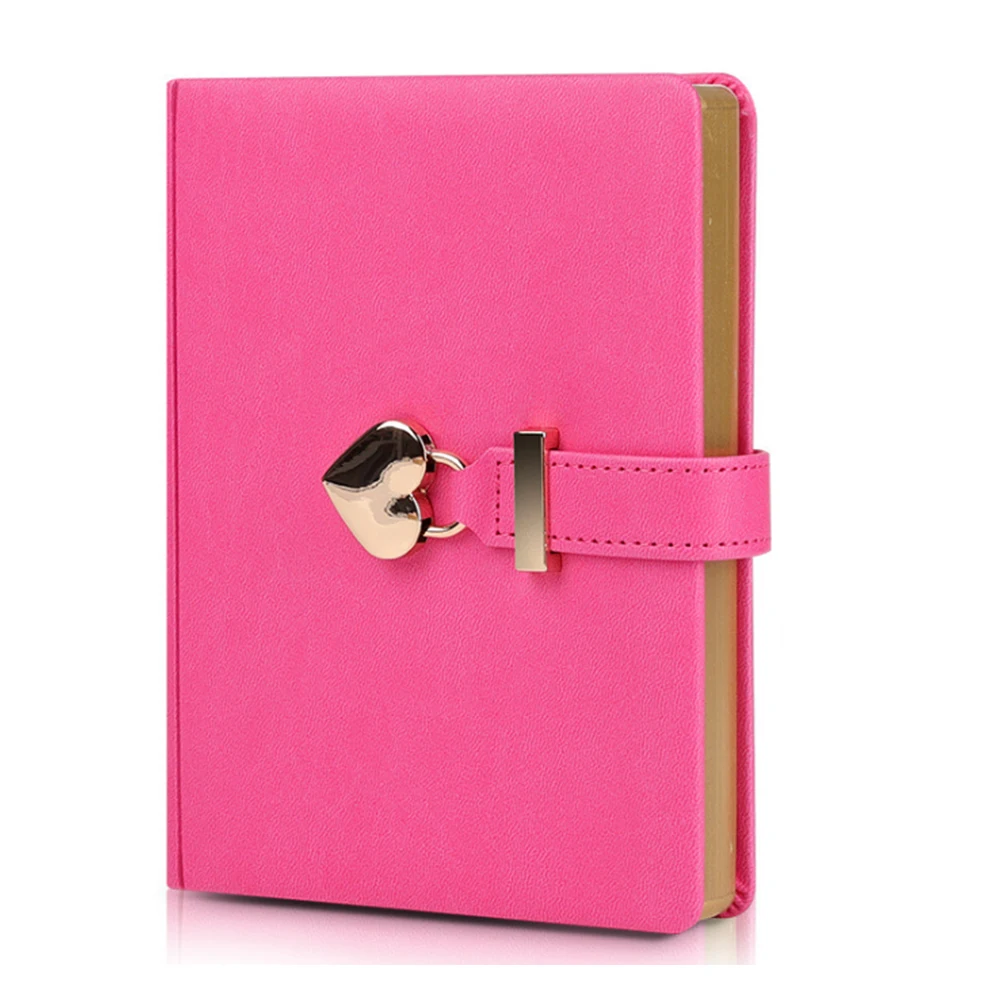 Spot wholesale password Book Creative heart-shaped lock diary lovely girl heart student B6 password notebook