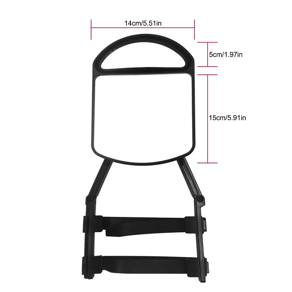 Caravan External Mirrors Trailer Extension Towing Dual Glass Long Arm Wing  Universal Clip-On Towing Mirror
