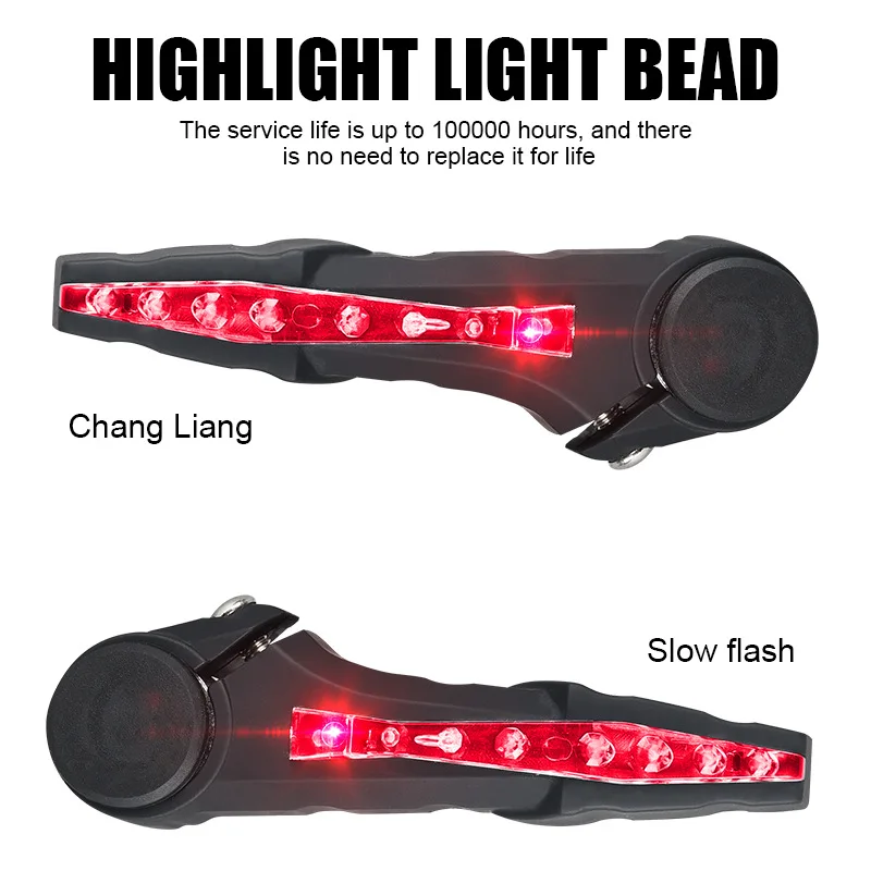 Bike Handlebar Turn Signal Lamp Bike Bar Ends with Turn Signal LED Light for 22.2mm Mountain Bike Bar