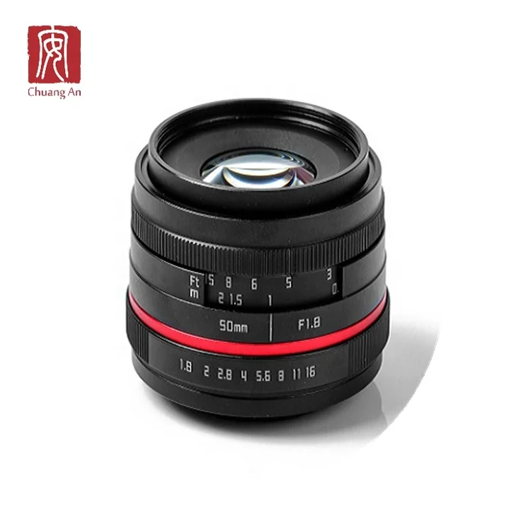 Prime lens with APS-C format for mirrorless camera 50mm F1.8 manual camera lens