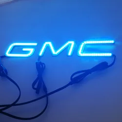 2014 Rectangle G M C SIERRA Multicolor changing Led angel eye halo ring headlights