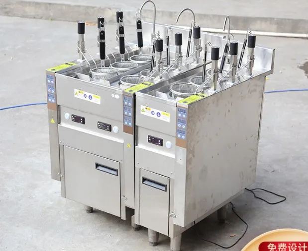 Automatic lift  noodle soup boiler equipment noodle pasta ramen spicy hot pot commercial cooking boiler