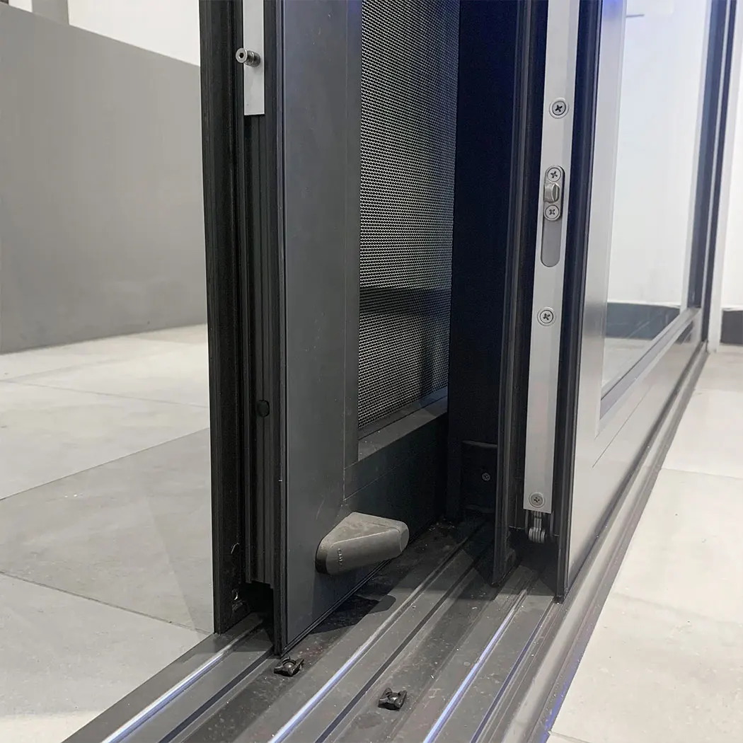 slim aluminum sliding barn door doors hardware with soft close