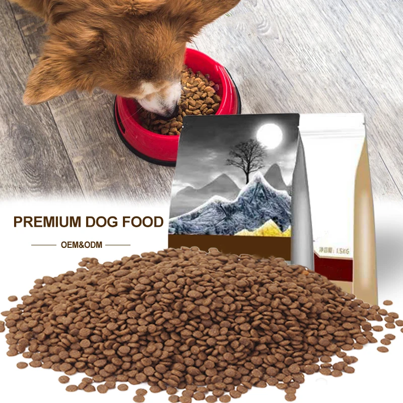 OEM/ODM различные формы по индивидуальному заказу куриная говядина со вкусом рыбы сухой корм для собак