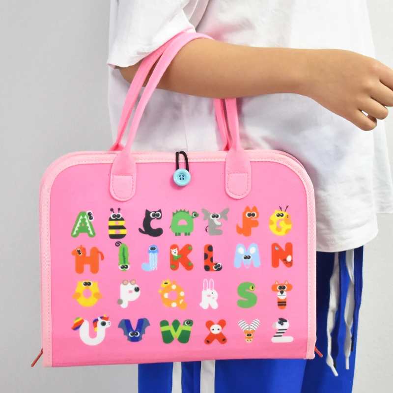 Preschool Gifts Montessori Toys Sensory Activity Toys Felt Busy Board for Toddlers