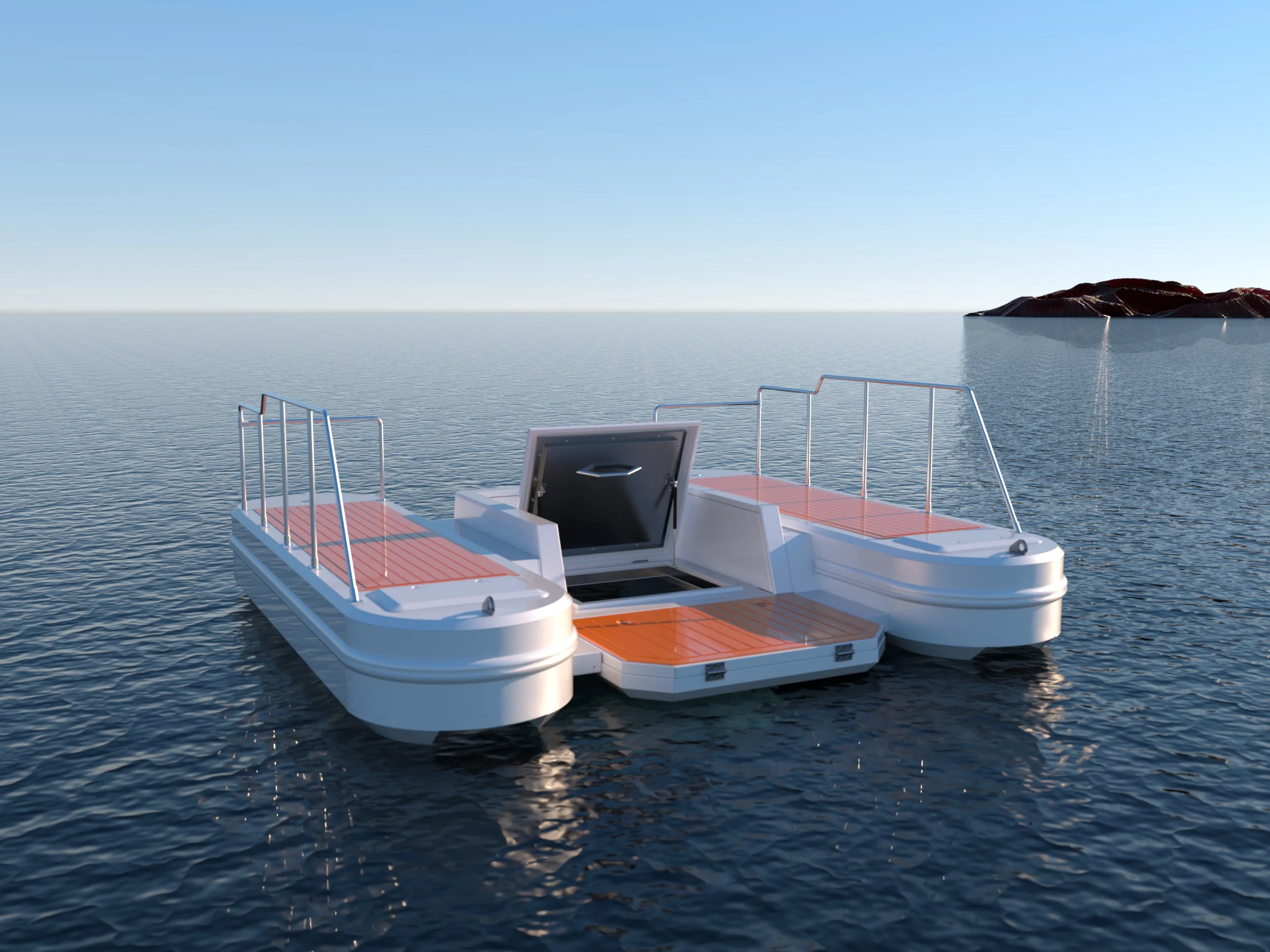 Kinocean новый стиль водное ремесло персональная яхта полуподводная лодка алюминиевая для продажи