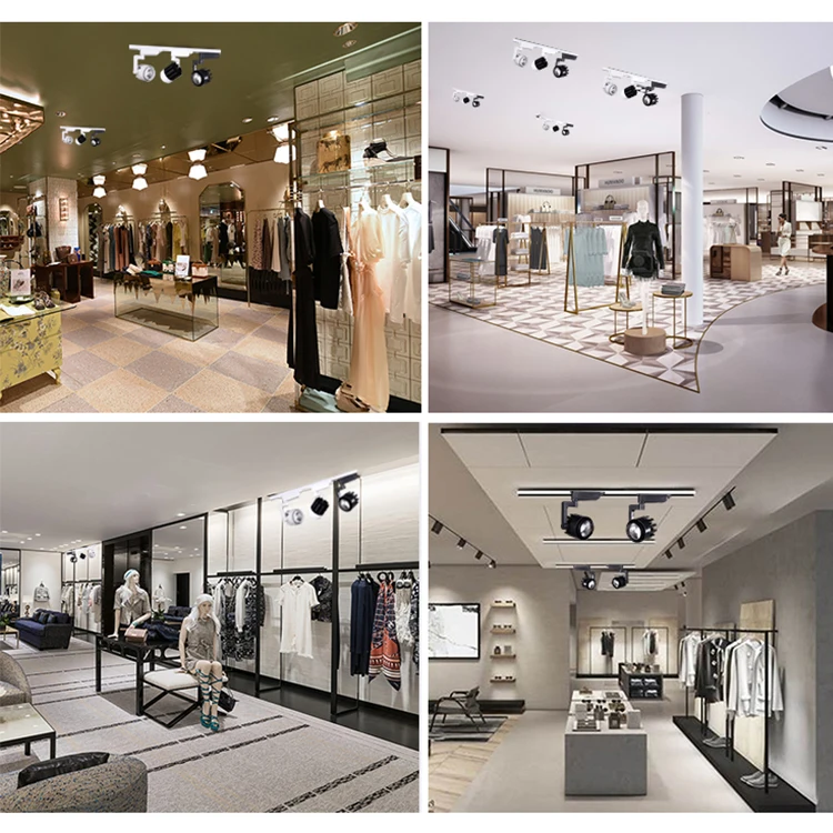 DGLUX Hot Selling Single Phase 3wire CRI90 Anti Glare Flicker Free Adapter Combined 20W 40W COB LED Track Light