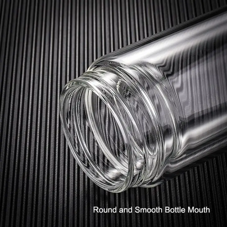 Drinking Bottle Wholesale Double Wall Borosilicate Glass Water Bottle  with Tea Infuser