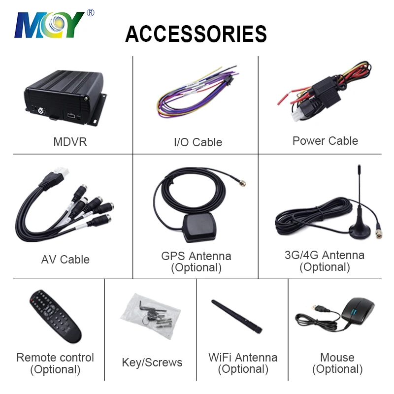 4CH Taxi Bus Truck Fleet Management 3G 4G GPS Wifi Camera Video Recorder Security Mobile HDD DVR