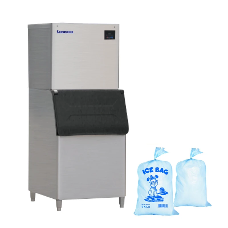 
Large Capacity commercial ice cube maker 1000 lb per day with Air cooling ice machine 500kg 