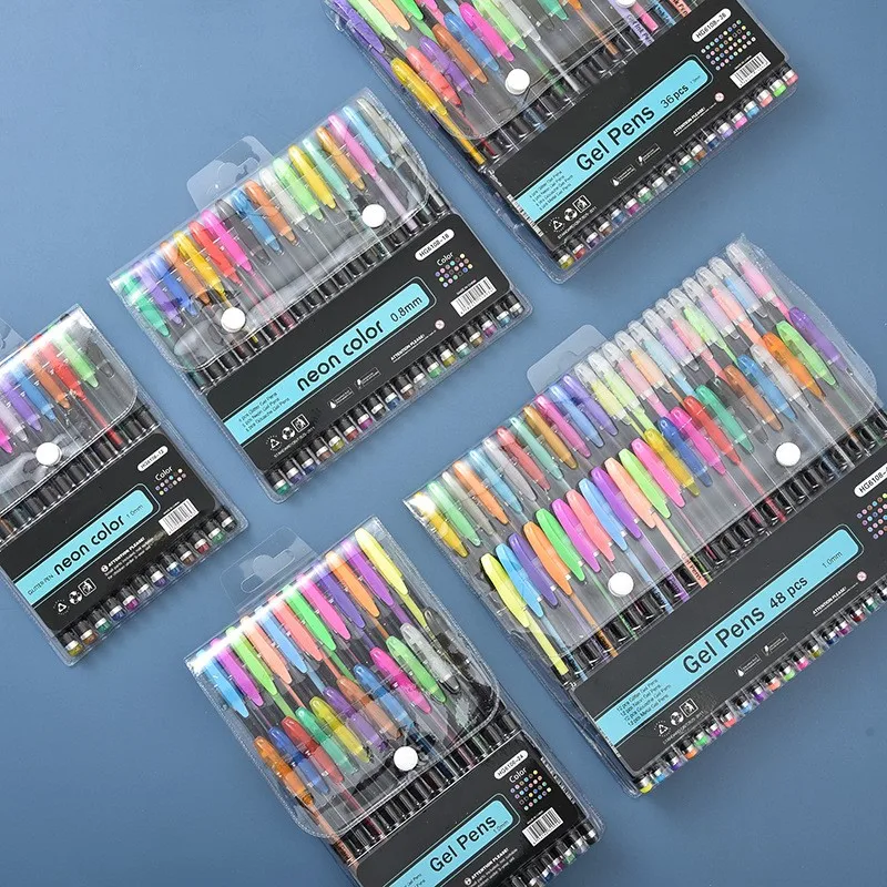 48 цветов гелевые ручки цвета набор гелевых