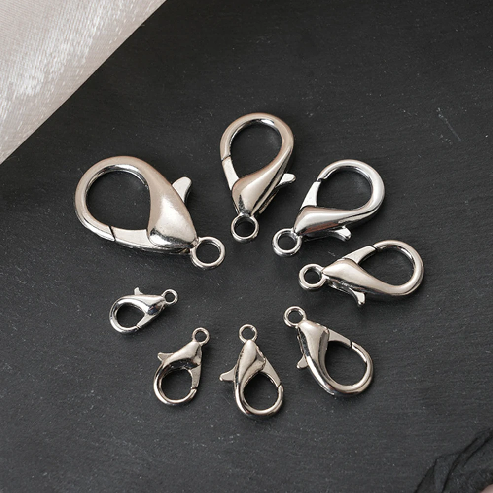 Wholesale DIY Metal Lobster Clasp for Jewelry Making 12mm Alloy & Zinc Buckle Accessories for Necklace Bracelet Keychain