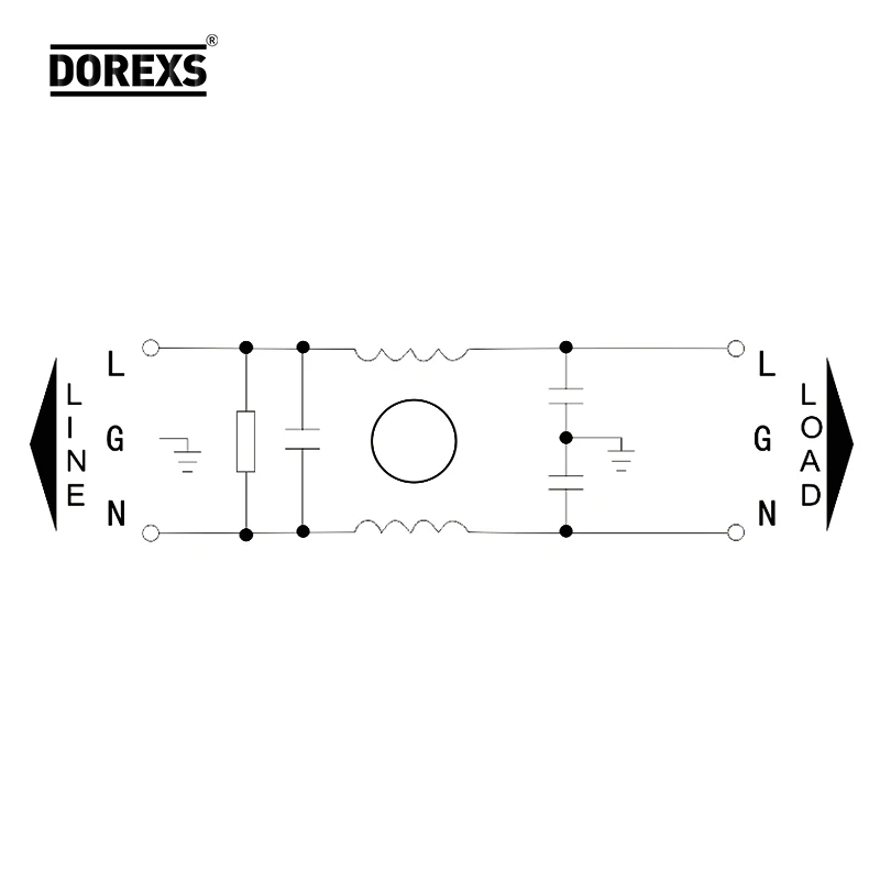 DOREXS EMI Filter Manufacturers Produce High Quality Power Line Filters 1A~10A Single Phase EMI Filters