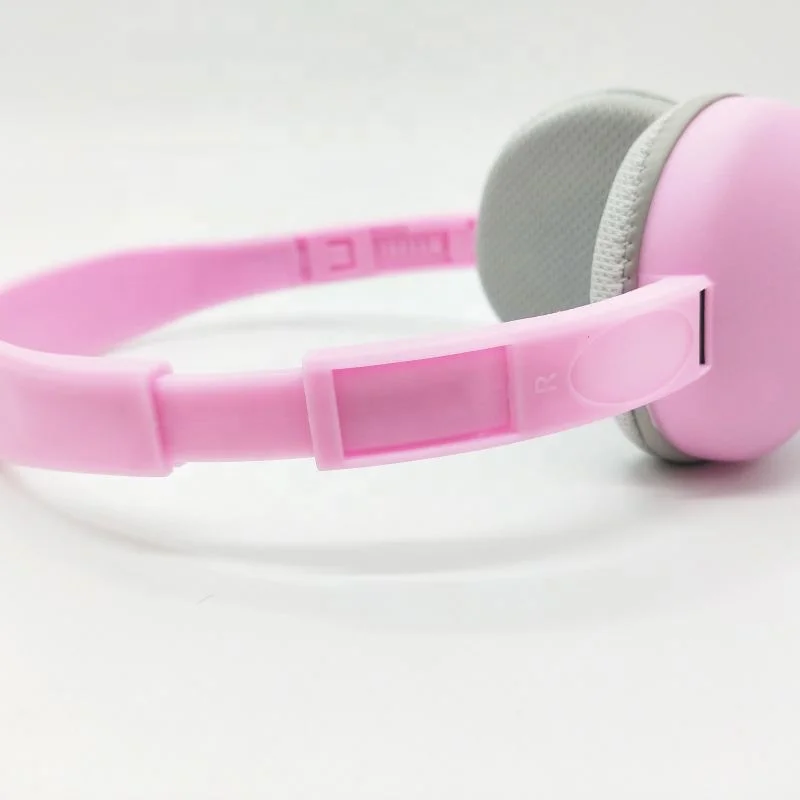 Cute colorful fashional portable stereo headsets wired headsets headphones with custom colors for girls and kids