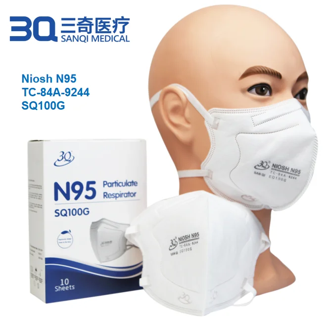 Foldable N95 Face Mask Individual Packaging n95 kn95 facemask Breathable respirator mask n95