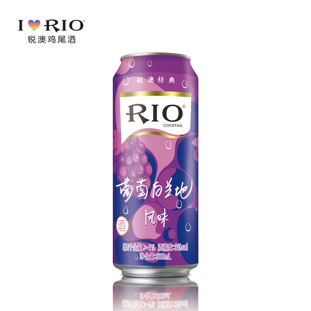 
Консервированный коктейль с ароматом винограда и бренди Rio classic 3% том 500 мл 