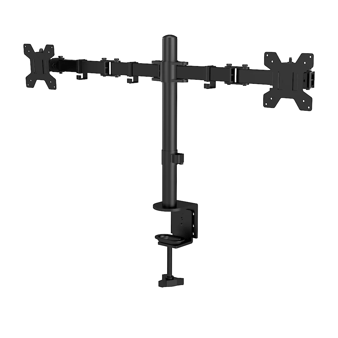 Двойной компьютерный монитор с защелкивающимся рычагом, подставка для монитора 13-27 дюймов, настольное крепление