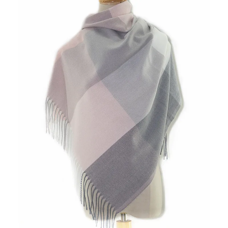 
Rulan classical design colorful grid cashmere feeling low price other scarves shawls hijab for women 
