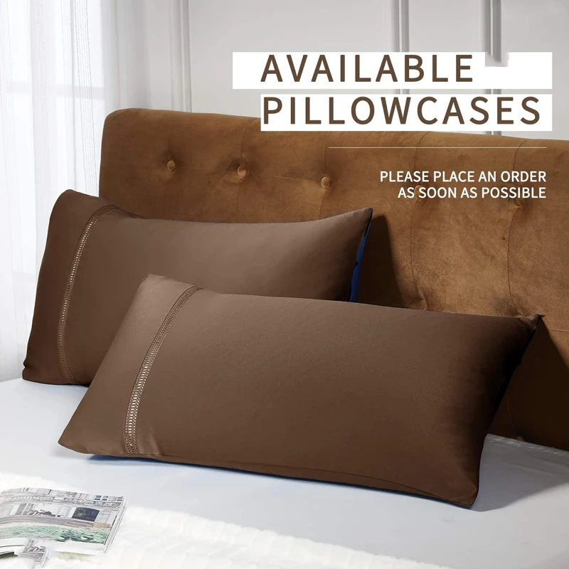 19Momme 100% Pure Silk Pillowcase with Envelope Closure 600 Thread Count Silk Pillowcase