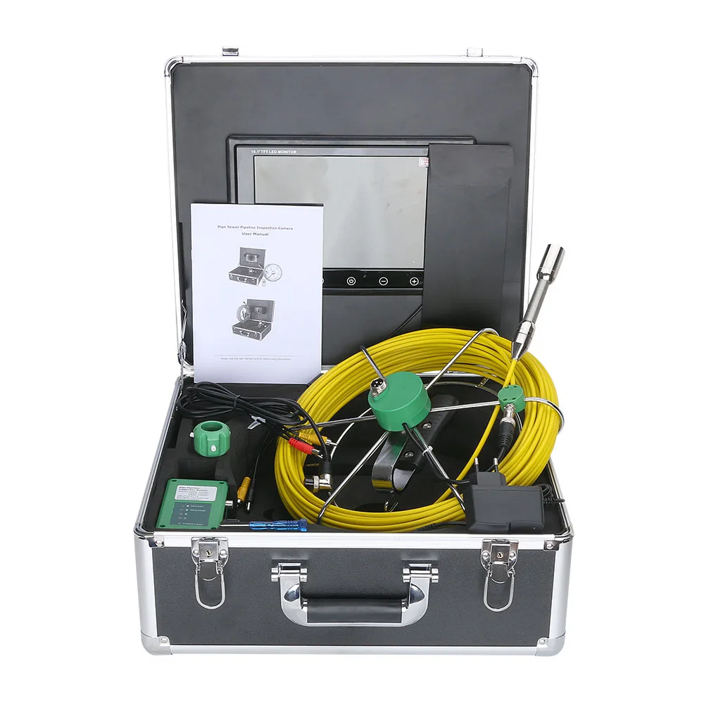10 Inch Wifi Wireless 22mm Industrial pipeline Sewer Inspection Video Camera System 30M CE Camera Outdoor CCD 145 Degree