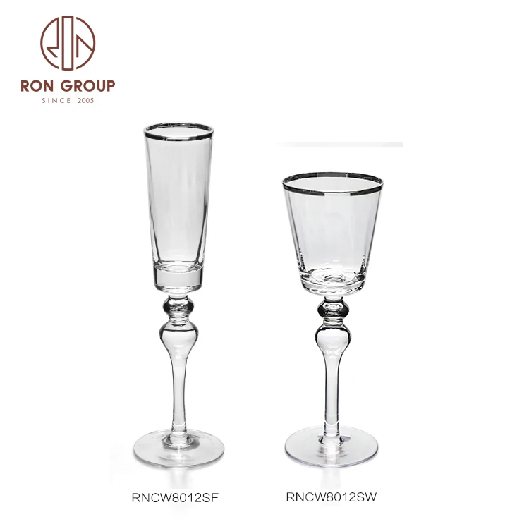 creative unique colored long stem cup drinkware glass red wine glasses