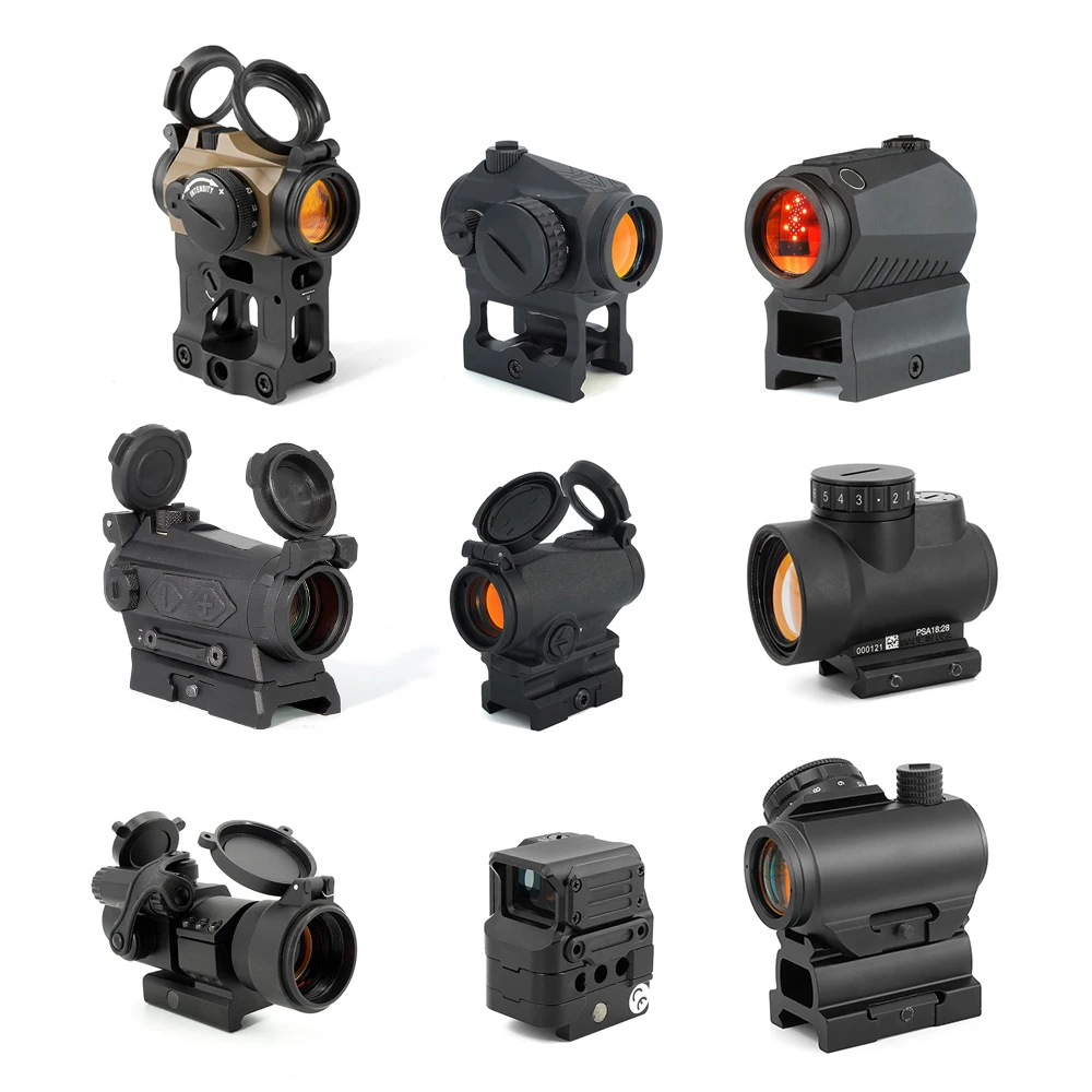 SPECPRECISION Latest Version High Mount Reflex Red Dot Sight Multiple Reticles Optics Scope with NV Function For Hunting Scope