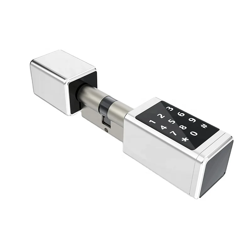Remote Control Waterproof Smart Europe Cylinder Password Digital  Electric Ttlock APP Smart Door Lock Cylinder