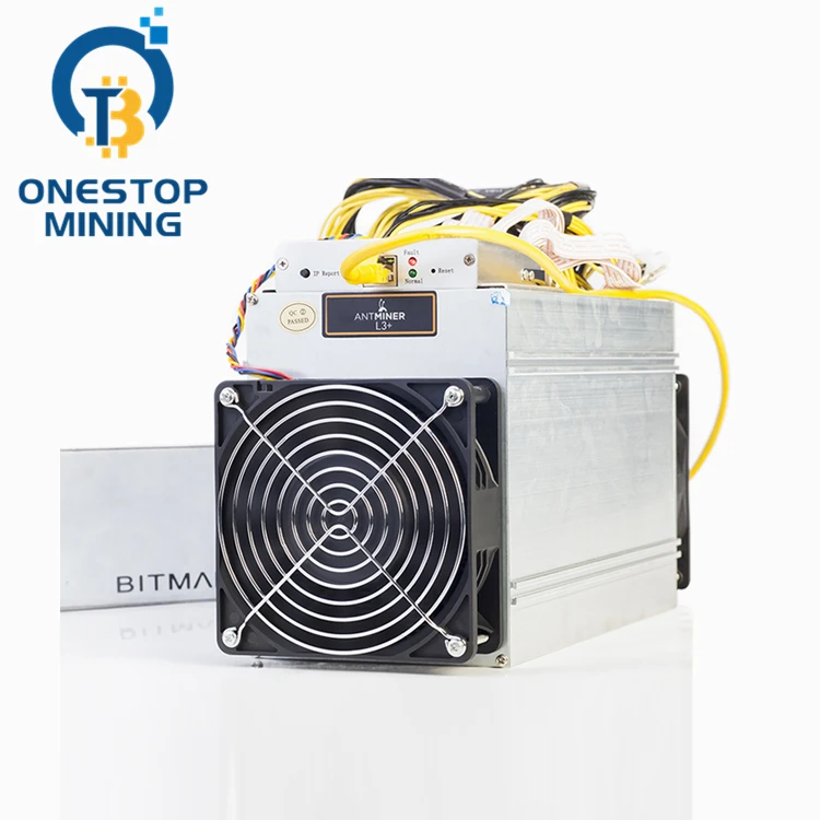 
OnestopMining High Profit Second Hand Used Bitmain Antminer L3+ BTM Miner 504M/s 