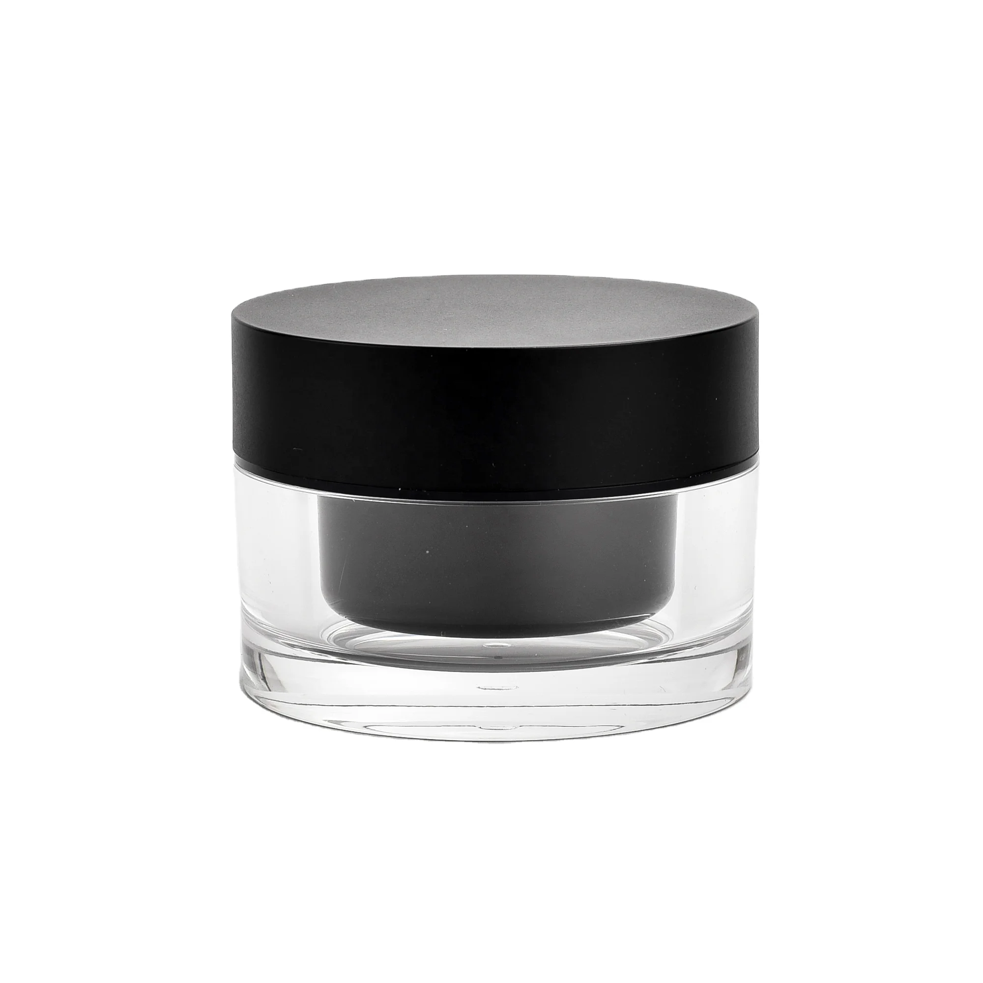 double wall round 15g 30g 50g 100g custom acrylic massage skin care cream  plastic jar