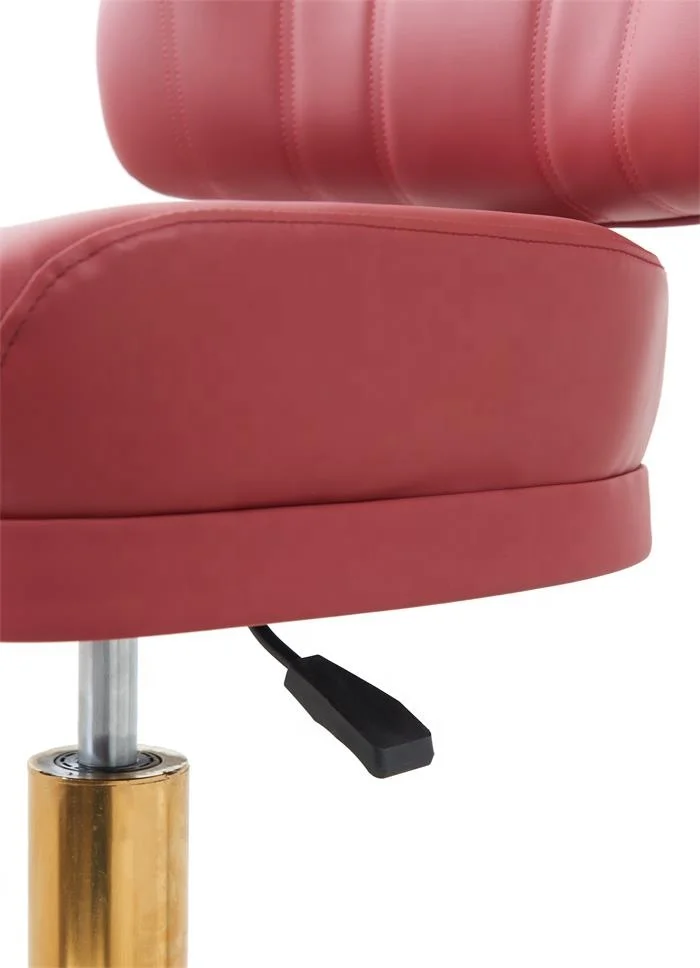 High End Commercial Metal Base Brass High Bar Stool Chair Luxury Swivel Adjustable Gold Bar Stool