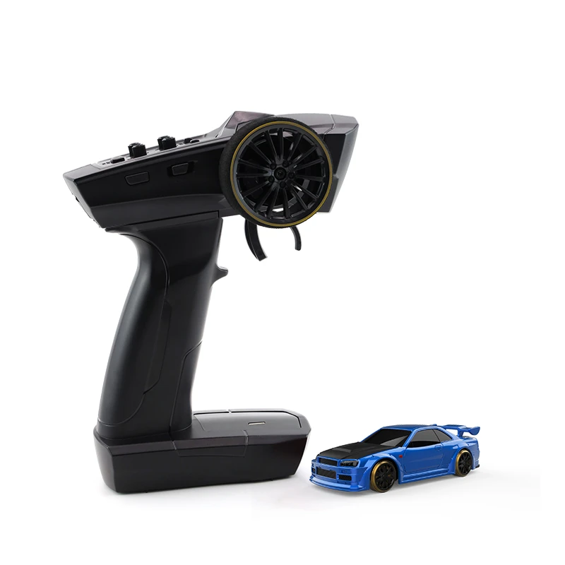 Гоночный турбо-автомобиль 1:76 C64 Дрифт RC Модернизированная версия с гироскопом полный пропорциональный пульт дистанционного управления RTR