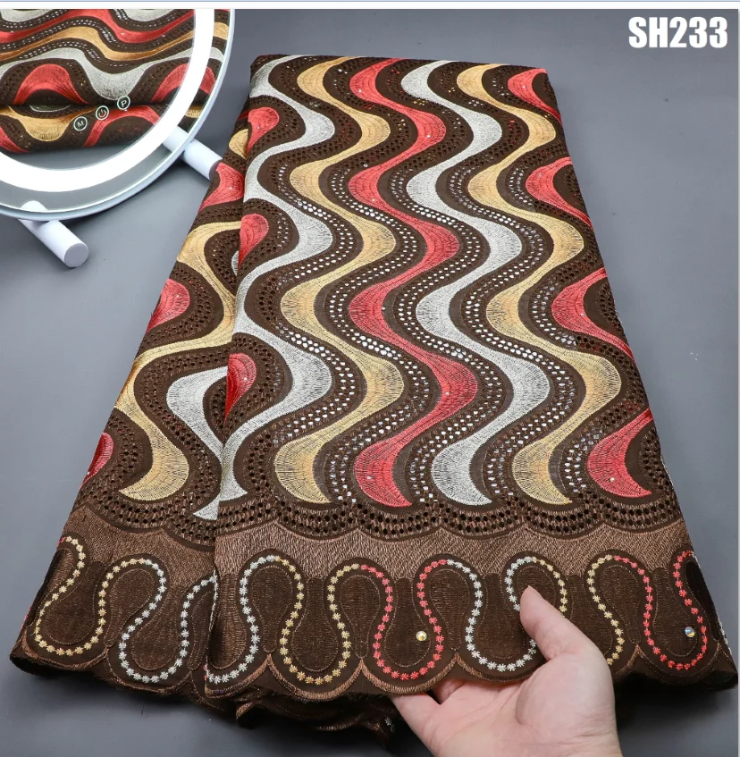 Supoo comfortable 100% swiss voile cotton lace fabric dry lace high quality Senegal lace