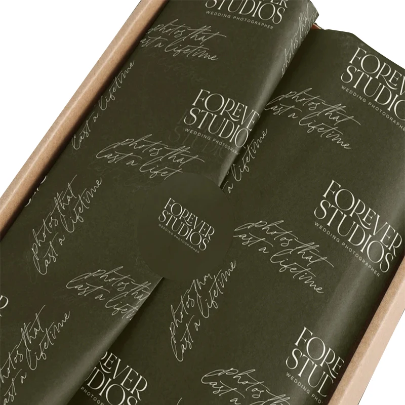 OEM Logo wrapping tissue paper for clothes butter paper small box packaging with tissue paper