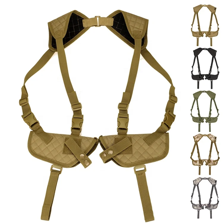 Wholesale Anti-Theft Hidden Underarm Double Shoulder Holster Pouch EDC Left Right Hand Tactical Nylon Holster