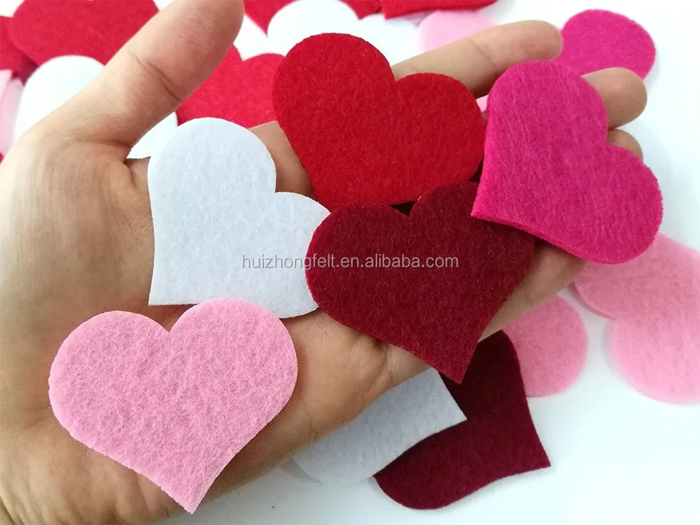 Customized various shape adhesive felt cutouts