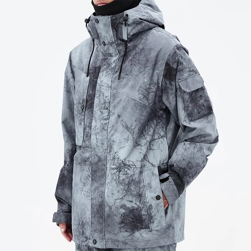 Wholesale Breathable Waterproof Windbreaker Winter Sports Ski Jacket Custom Snowboard Jacket Men