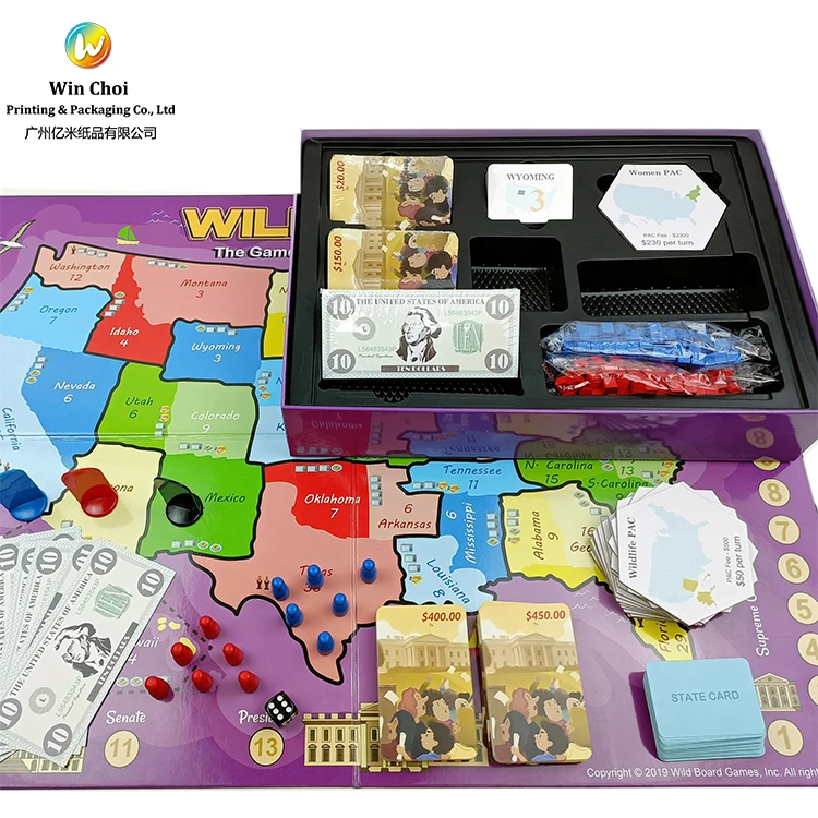 Wholesale Custom board game manufacturer family board game for kids