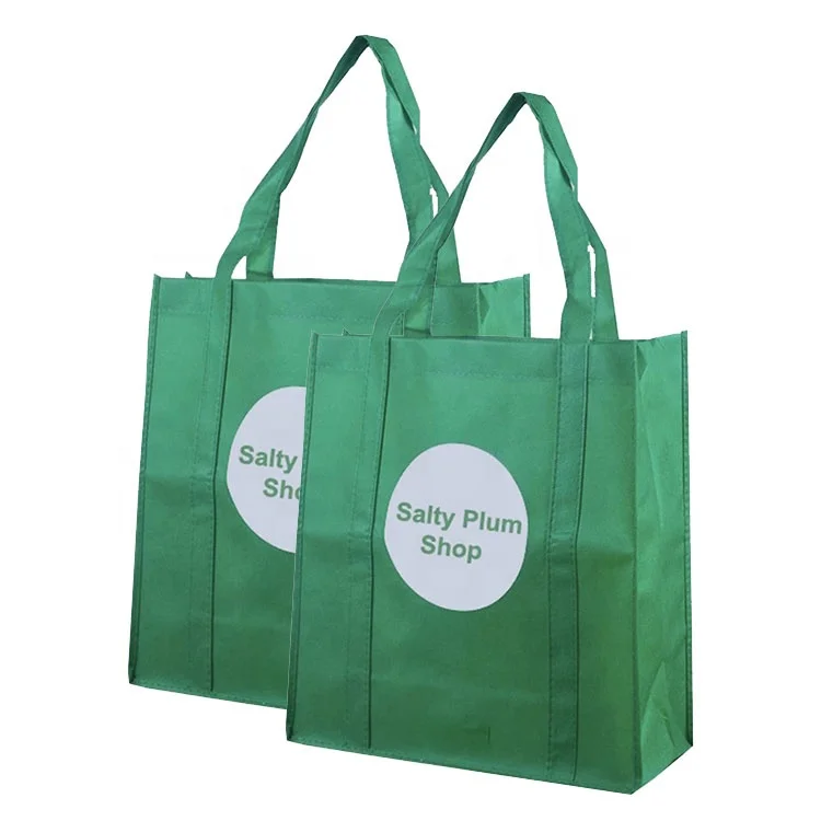 Wholesale Cheap Laminated Recycle Reusable Supermarket Grocery Pp Polypropylene Fabric Tote Shopping Non Woven Bags