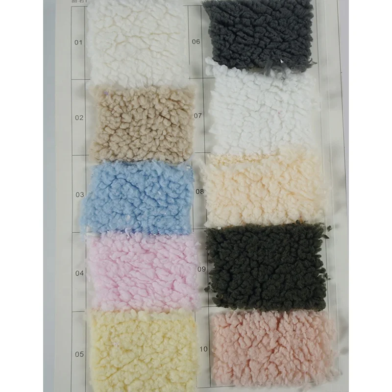 Super soft solid color polyester faux fur sherpa fleece fabric for blanket hoodies