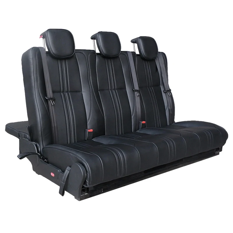 Custom Luxury Car Seat 3-fold Forward Slip Bed Seat Leather Rv Mpv Suv Motorhome Van Seat