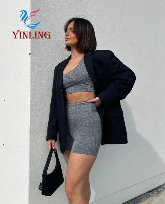 Manufacture Sexy Plus Size Sports Bra Women Sexy Yoga Set High Impact Sports Clothing