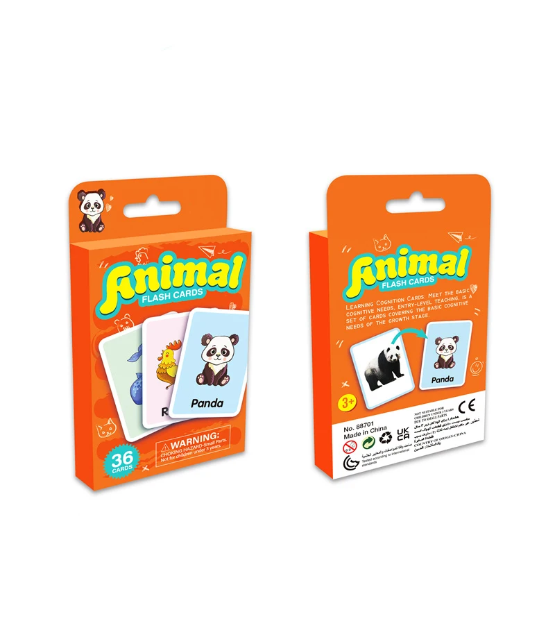 Custom Paper Early Education Baby Cognition Cards Toys Learning Flash Cards/Cognitive Cards