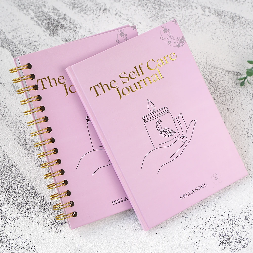 Spiral notebook A4 A5 B5 customizable hardcover beautiful diary 2023 self care journal notebook