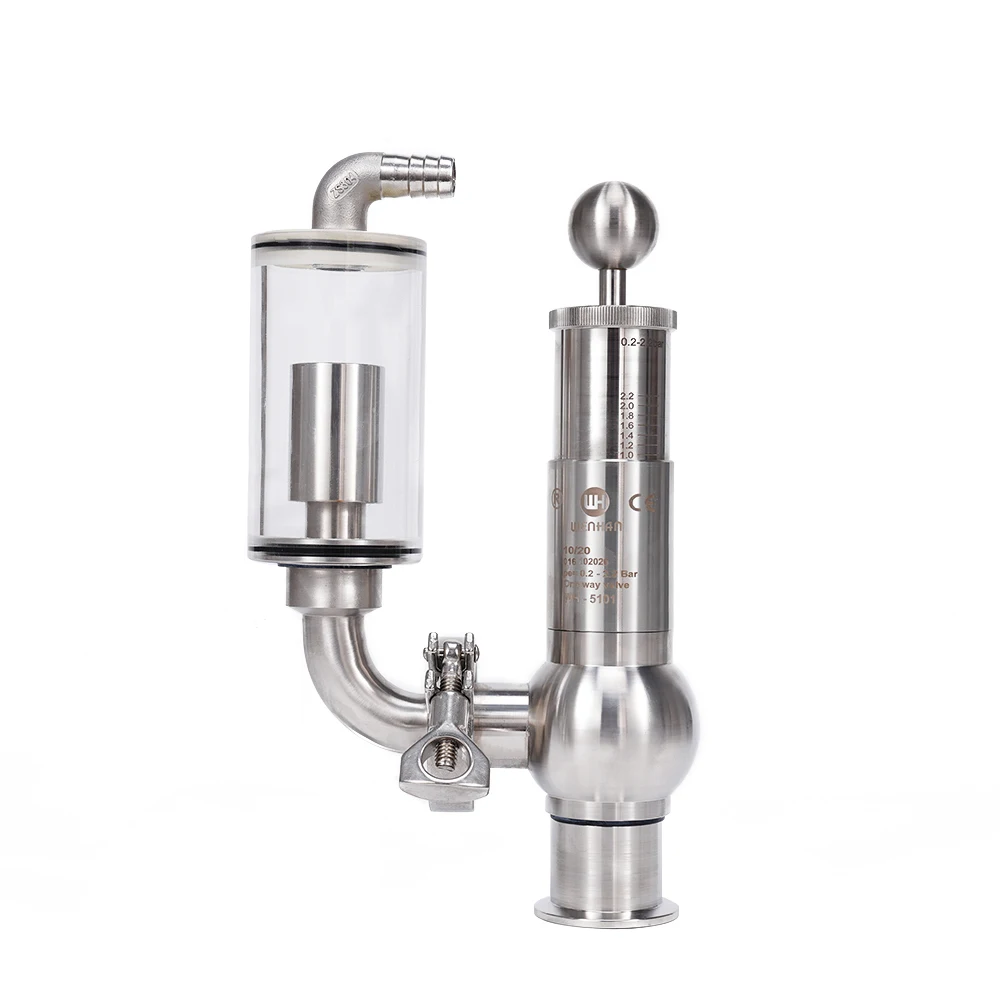 Beer Brewing Equipment Stainless Steel Beer Safety Valve Water Sealed Pressure Valve for Sale