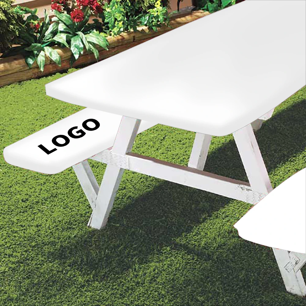 White Rectangular wholesale chair covers wedding decoration chair covers for plastic chairs